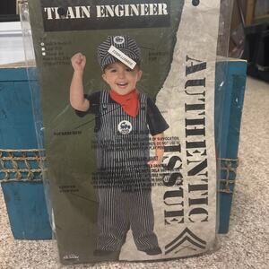 Fun World Train Engineer Conductor Toddler Boys Costume Small ( 24 Month 2T)